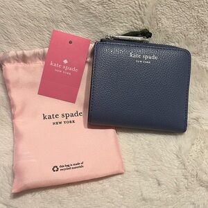 Kate Spade L-zip Eva bifold snap wallet w/ dust bag. NWT.